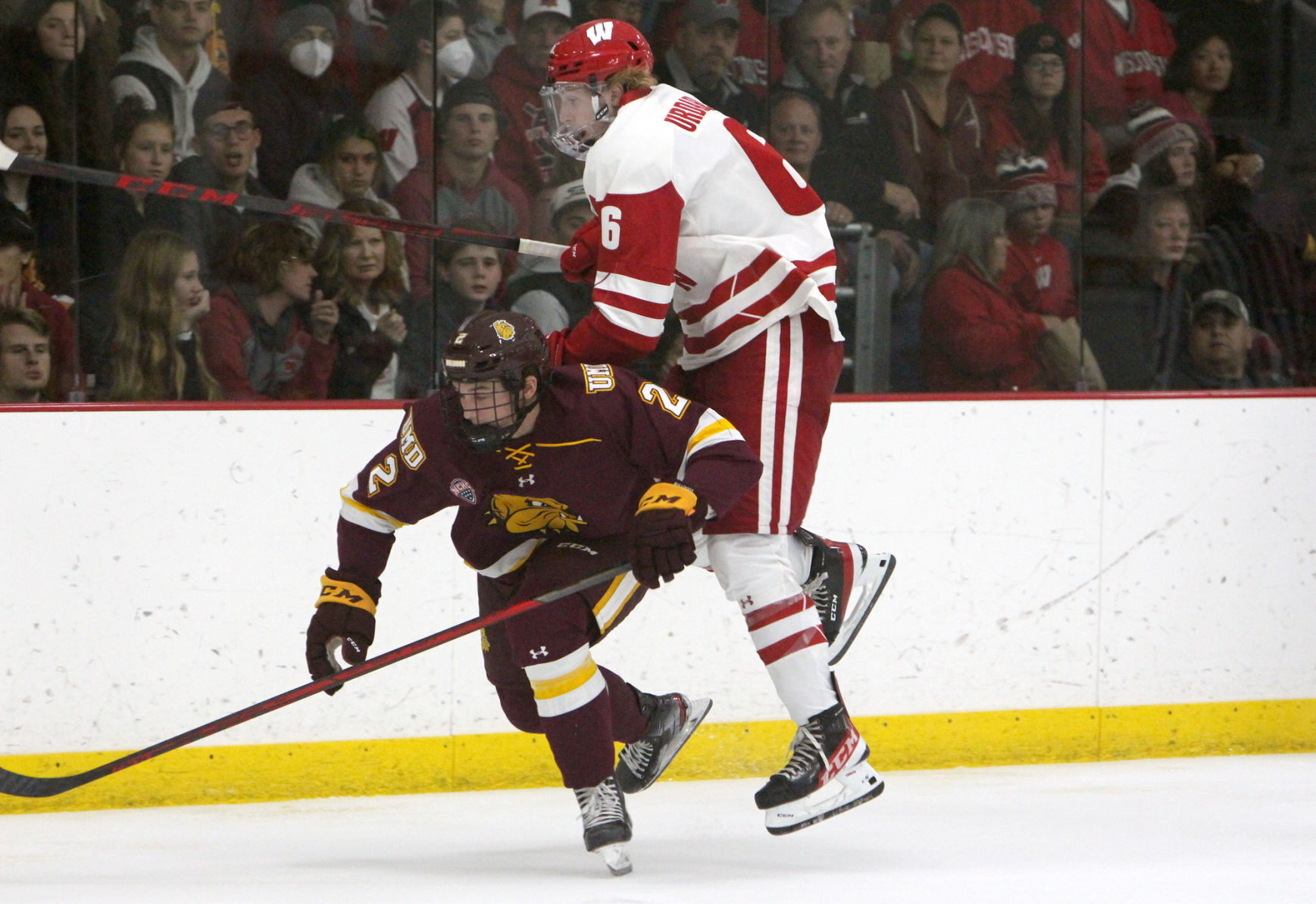 University of Wisconsin vs University of Minnesota-Duluth men's hockey scrimmage 10-3-21